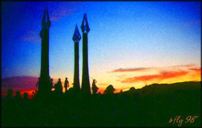 Temple of Rudra, rehearsal at sunset, Thursday
