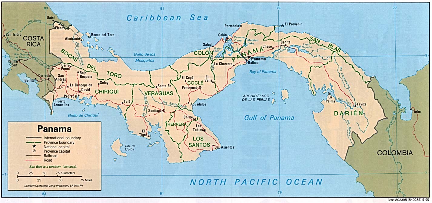 Map of Panama